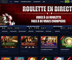 Roulette en live de Paris VIP Casino