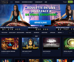 Jeux en live sur Paris VIP Casino