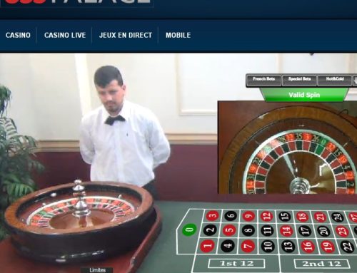 Live roulette sur 333 Palace Casino