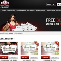 Lucky Live Casino avec croupiers en direct