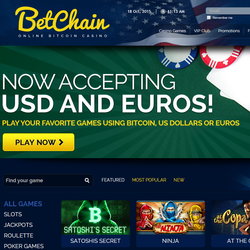 Betchain Casino accepte les euros et dollars