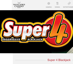 Super 4 Progressive Blackjack de Valley Forge Casino Resort