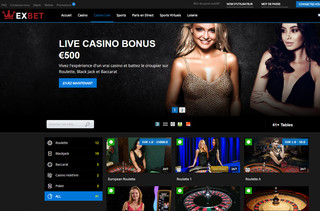 Exbet Live casino en ligne