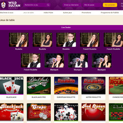 Wild Sultan sur Live Casino En Ligne