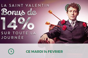 Bonus Cresus Casino Saint Valentin