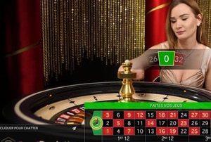 Speed Roulette, table de roulette en ligne Evolution Gaming