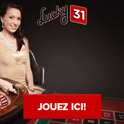 Roulette Authentic Gaming sur Lucky31 Casino