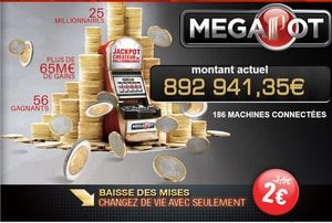 Jackpot progressif Partouche Megapot Casino de la Grande Motte