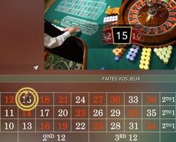 Roulette live du Casino Marriott Hotel Bucarest