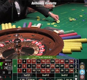 Authentic Roulette Superieur du Casino de la Vallee en Italie