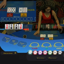 Baccarat en ligne en direct du Queenco Casino