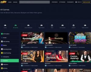 mbitcasino est un live casino avec Bitcoin