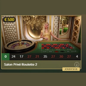 Roulette Salon Privé : tables de roulettes en live exclusives pour joueurs VIP