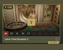 Salon VIP pour jouer a la roulette en ligne en direct