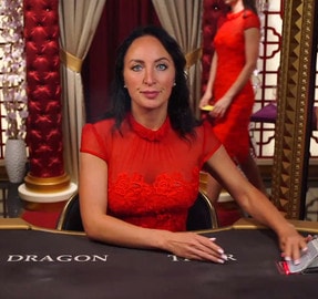 Table de baccarat en ligne Dragon Tiger du logiciel Evolution Gaming