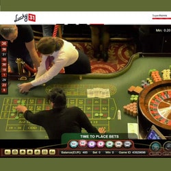 Roulette Ezugi retransmise en direct du Palace Casino de Bucarest