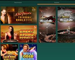 Roulettes en ligne Pragmatic Play Live sur Cresus Casino