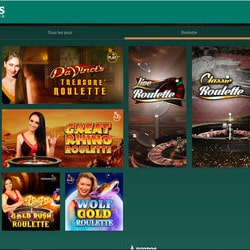 Roulettes en ligne Pragmatic Play Live sur Cresus Casino