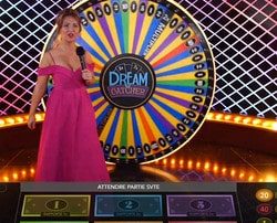 Roue de la Fortune Dream Catcher sur le live casino Fatboss