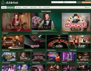 Dublinbet, leader des casinos en live avec croupiers en direct