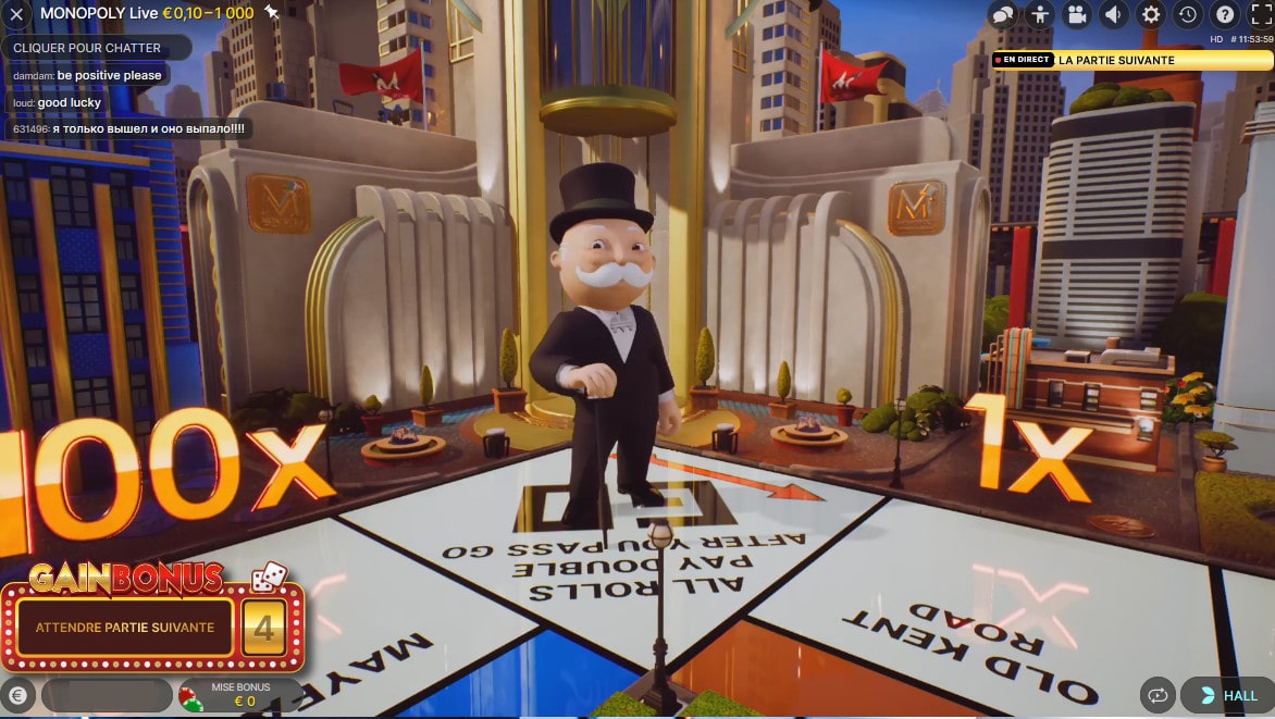 Monopoly live est un jeu de Monopoly en live avec croupiers en direct