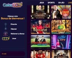 Plus de 200 jeux en live sur Casino360 a couper le souffle