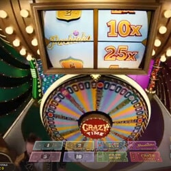 Roue de la Fortune Crazy Time disponible sur MrXbet