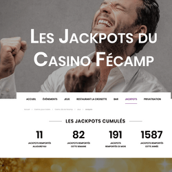 Une joueuse habituée du Casino JOA de Fecamp décroche un jackpot progressifJackpot progressif